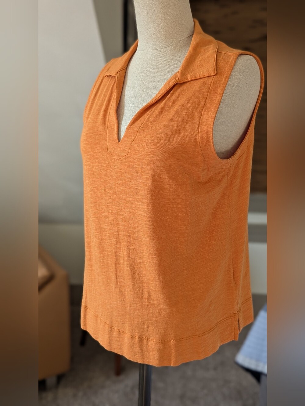 Sigrid Olsen Sleeveless V-Neck Tank